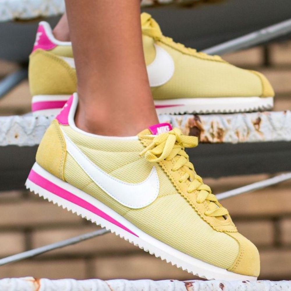 Nike Cortez • 6.5 • yellow and pink • new without tags